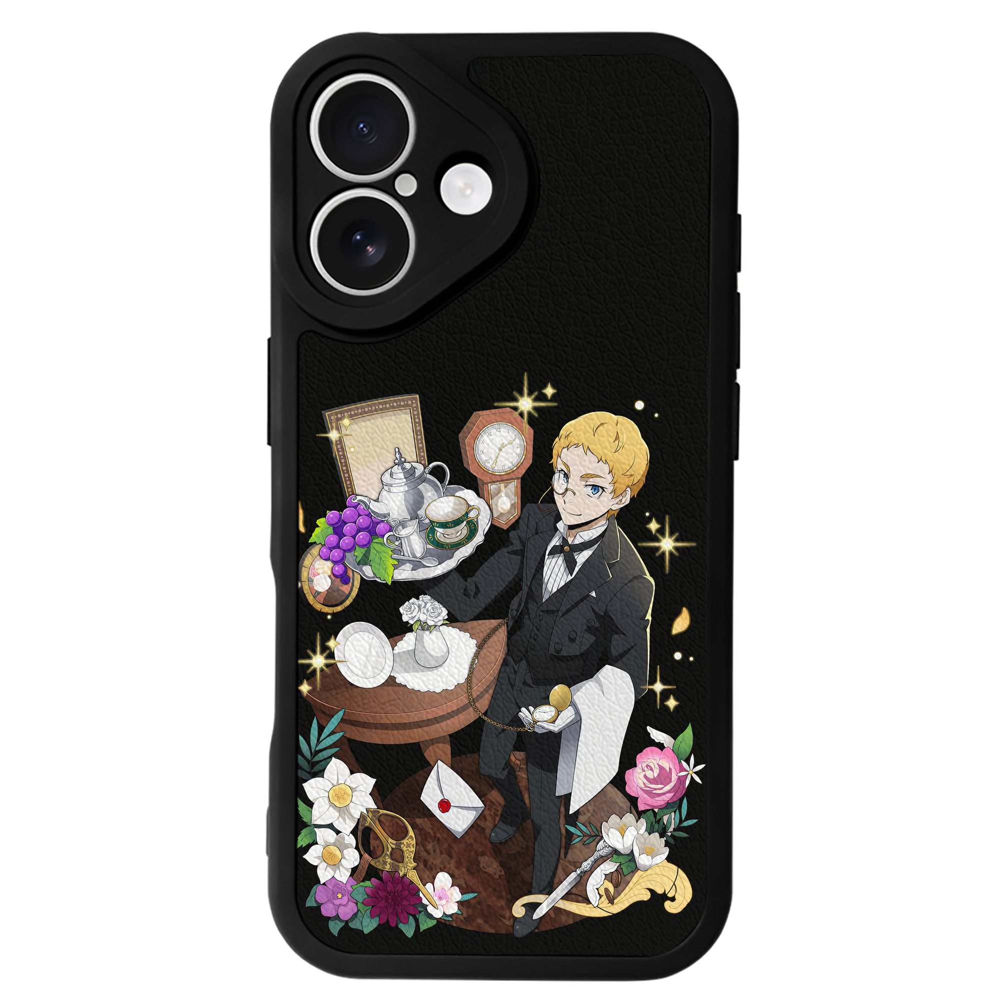 （画像用） 文豪ストレイドッグス Bungo Stray Dogs 【iPhone 16シリーズ対応】シリコンスマホケース（レザー調） 材質：シリコン